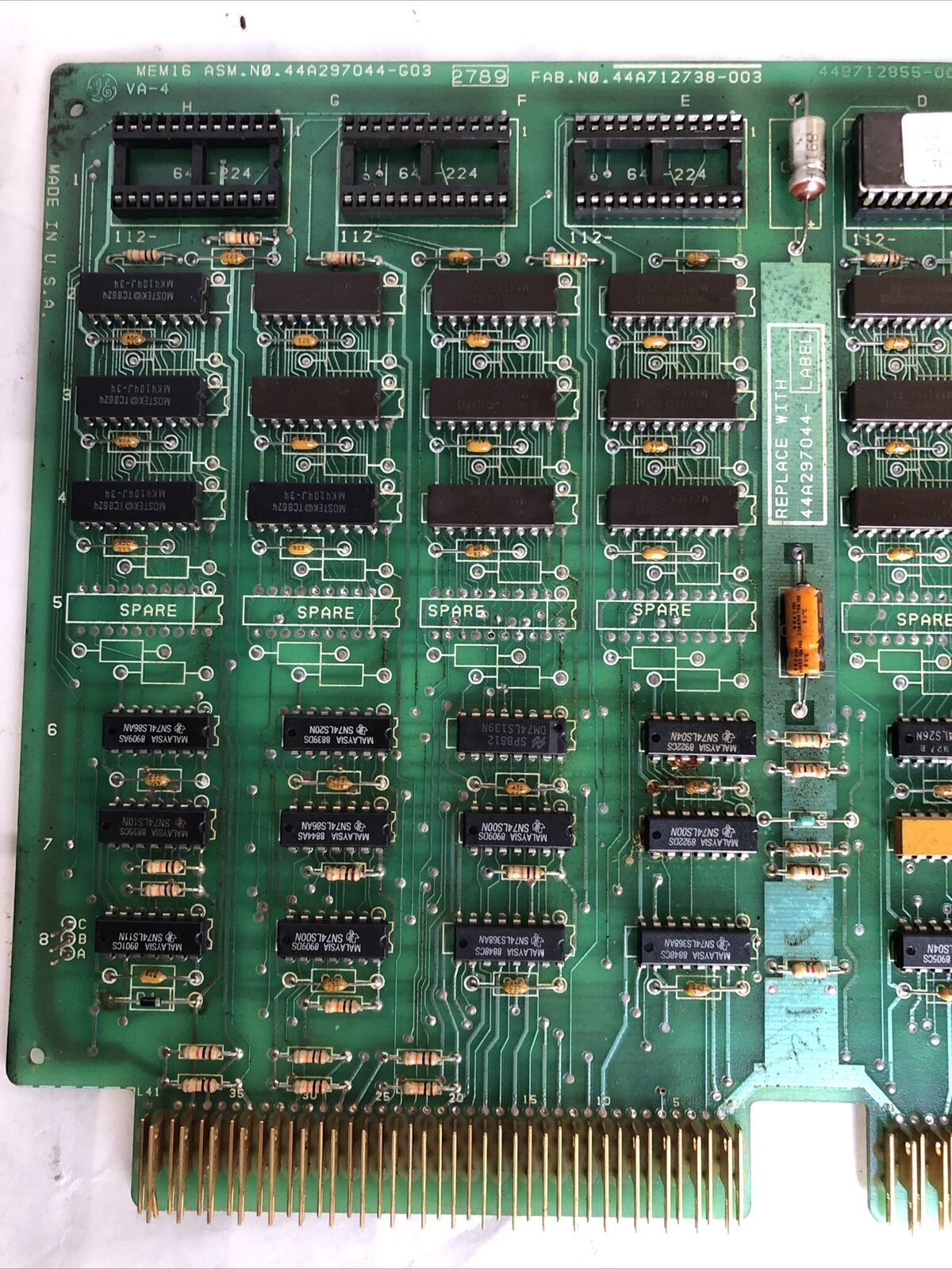 Ge Fanuc 44A712738-003,44A297044-Label,Mem16 44A297044-G03,44B712855-002/2,Fe