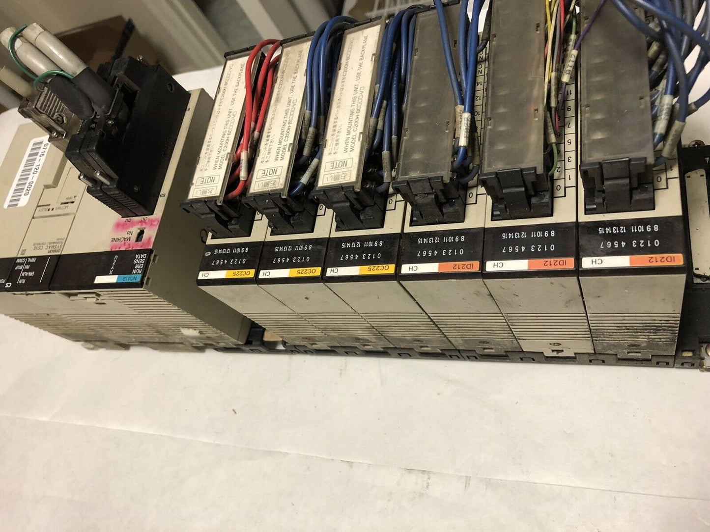 Omron Sysmac Cs1g,Cpu44h Plc Rack Pa204s I/O Power Supply,Nc413,Oc225,Id212,Ey
