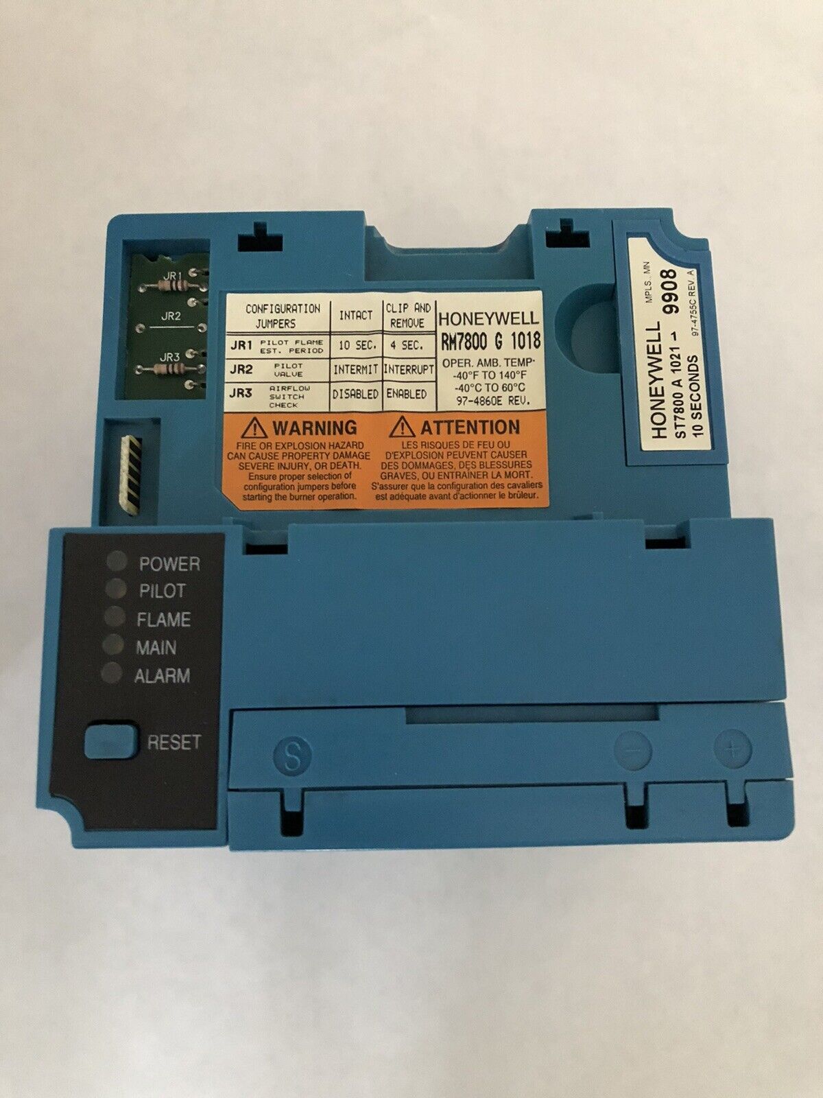 Honeywell Rm7800g1018,R7847b1031 Dynamic Ampli-Check Amplifier,St7800a1021,Se