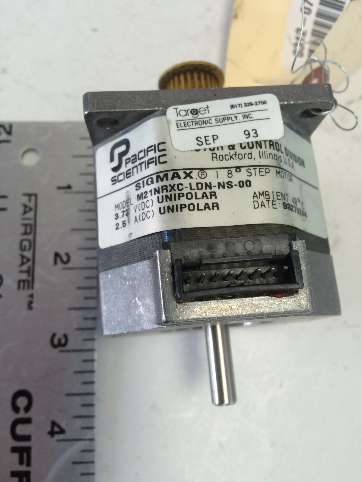 Sigmax,Pacific Scientific M21nrxc-Ldn-Ns-00 1.8* Step Motor,Ex