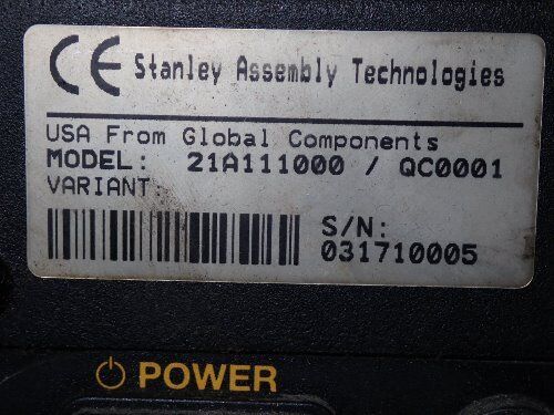 Stanley 21A111000/Qc0001 Tau Qpm Controller Unit,Stanley 21A111000,Qc0001,Eo
