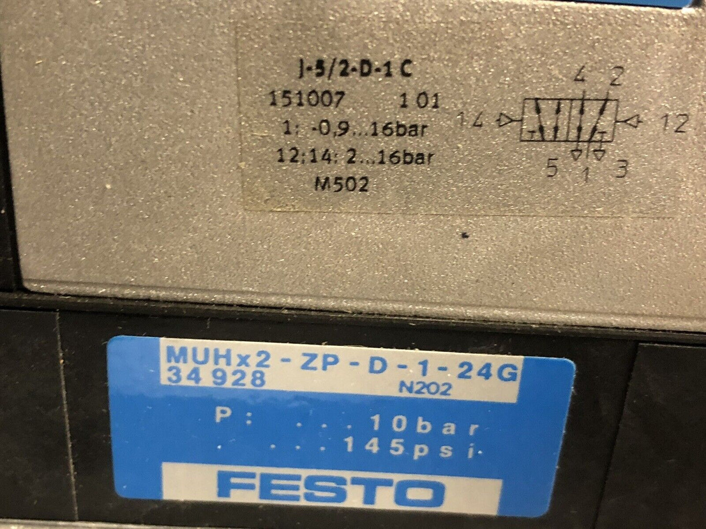 Festo Vimp-04 0020555557 Valve Manifold Muhx2-Zp-D-1-24G,Vigk-04-D-1,Iepl04d1,Ev