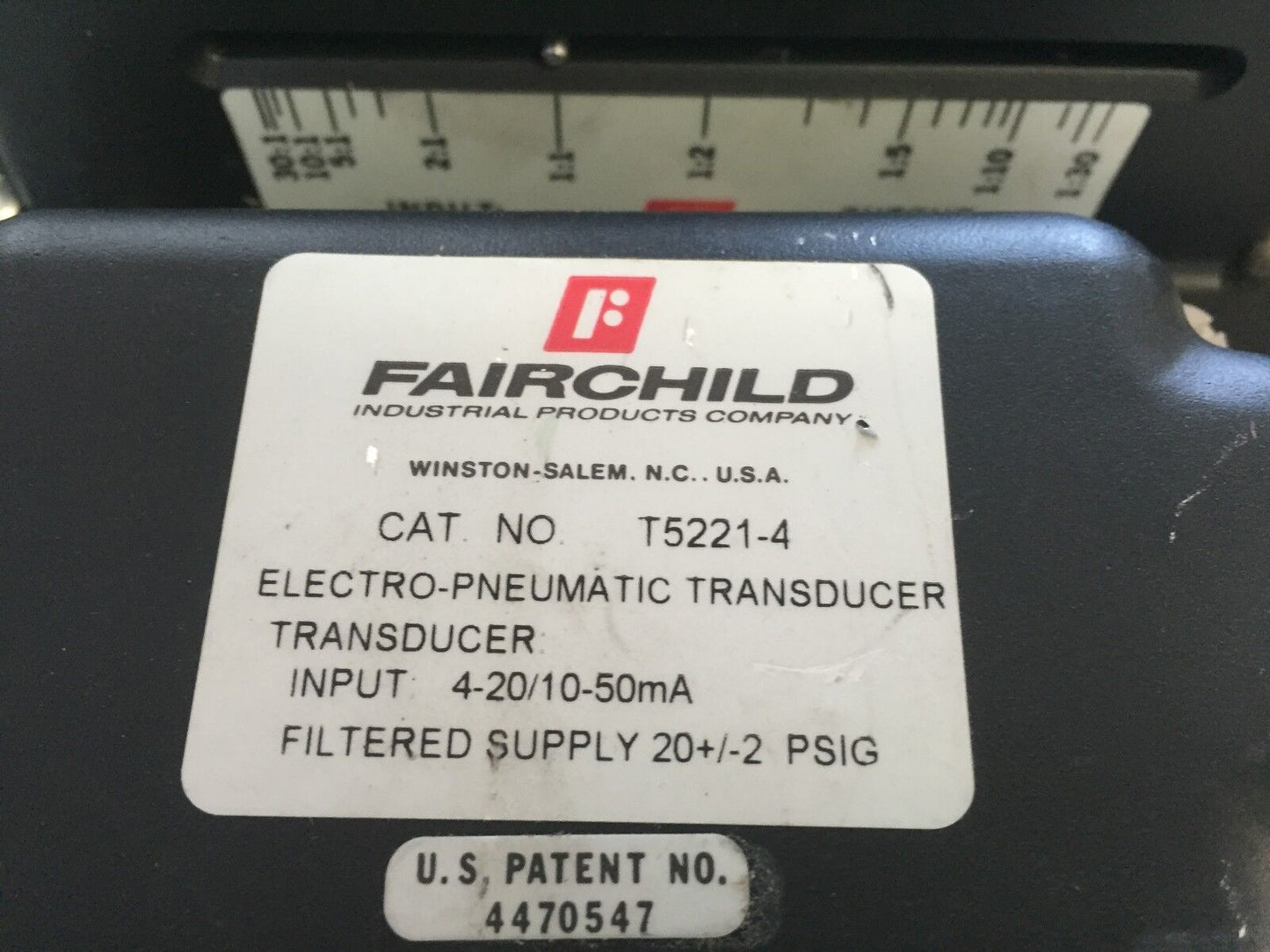 New Fairchild T5221-4 Electric Pneumatic Transducer W/Ratio Relay Relay,Az