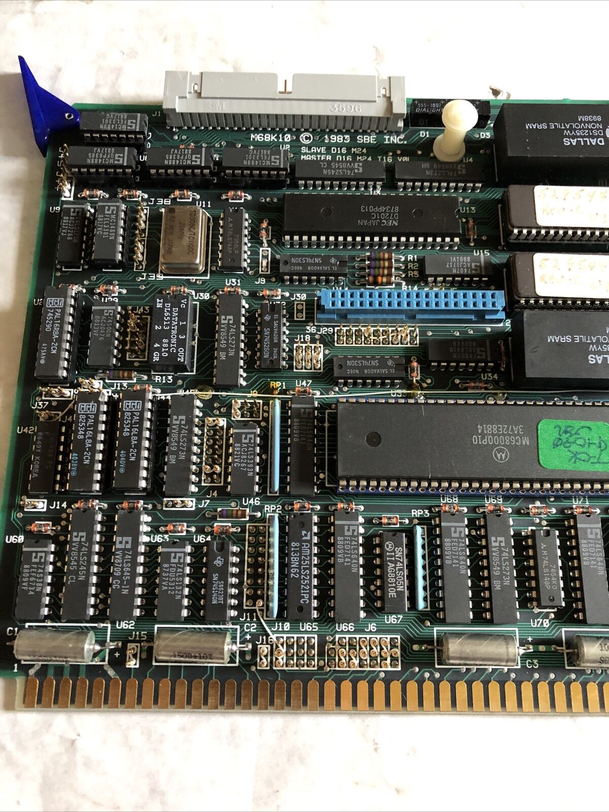 Sbe M68k10 Pcb Board Slave D16 M24,Master D16 M24 I16 Vol ,Ct