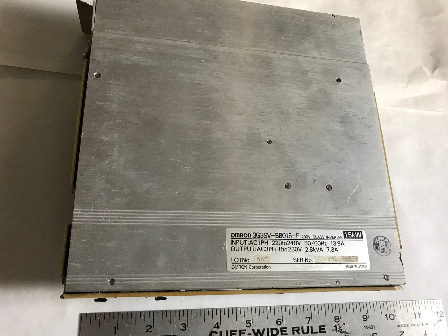 Omron 3G3sv-Bb015-E Omron 3G3sv,Sysdrive 2Hp 200V 1Ph Inverter Ac Drive,Su