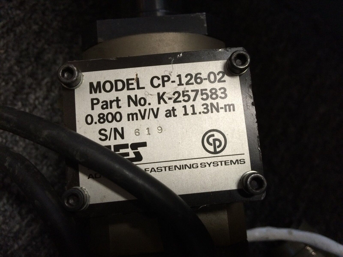 Afs Cp-126-02,3/8" Drive Nutrunner,Cp 303-027 Servo Motor,K-257583,K-256871,Be