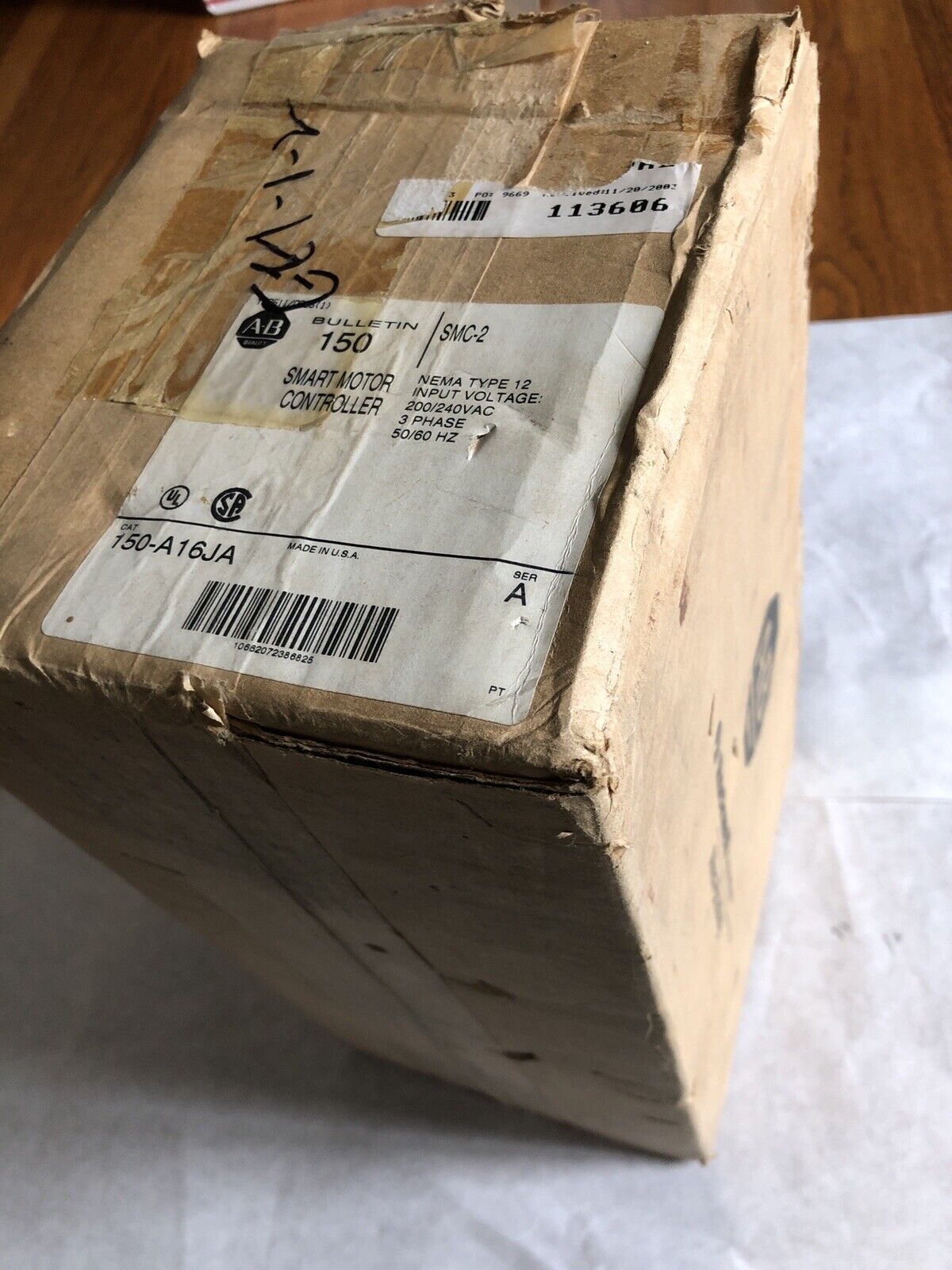 Allen Bradley 150-A16ja Non-Combination Smc-2,Ip54 Nema 150-A16ja,Smart Motor,Ee