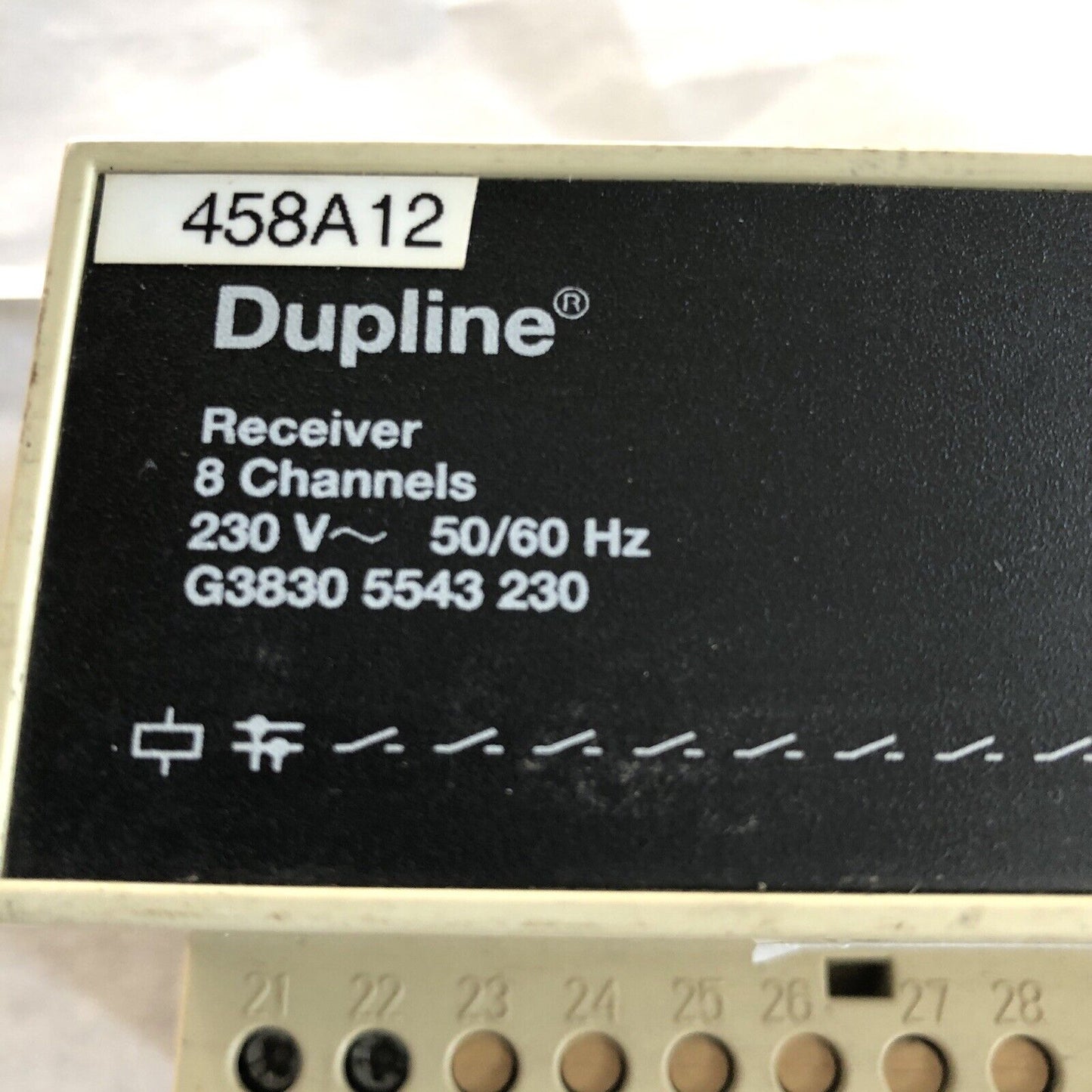 Carlo Gavazzi G3830-5543-230 Dupline 458A12,Receiver Digital Signal 8Ch 230V,Ee