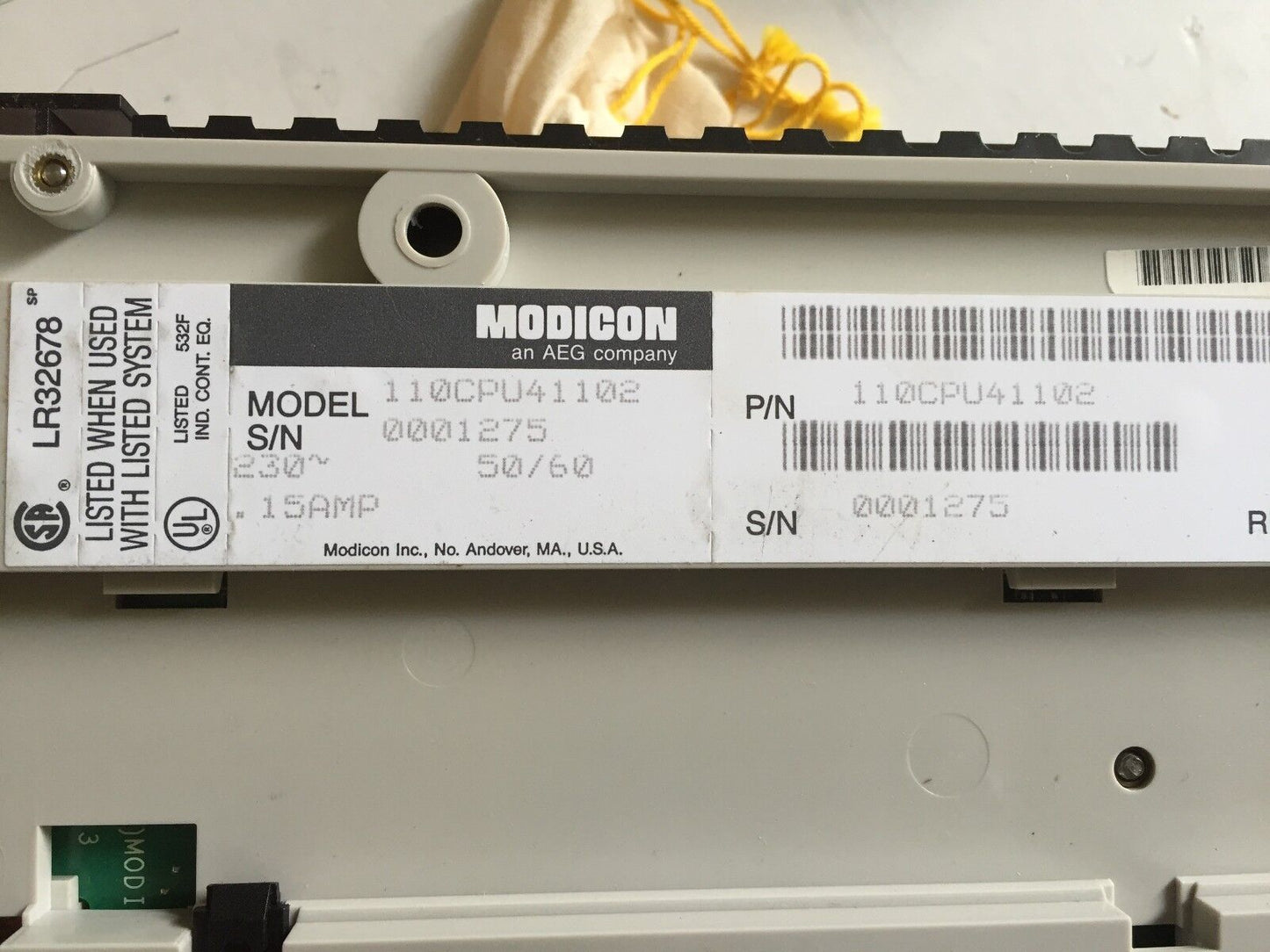 New Modicon 110Cpu41102 Aeg,Cpu Power Supply Ac I/O 230V Micro 110Cpu41102,Td
