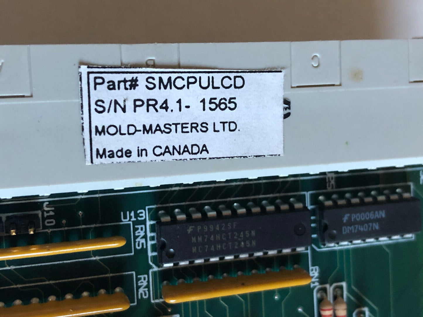 Mold Masters Smcpulcd,90-013-502A-4.1 Cpu,Smcpu-20,90-013-502A-4.1,Sv