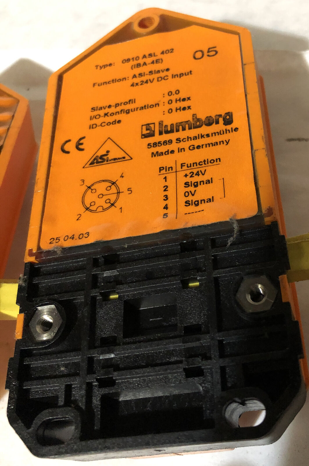 Lumberg 0910 Asl 402 As,Lumberg 0910 Asl 402 (Iba-4E) Interface Asi Slave,Br