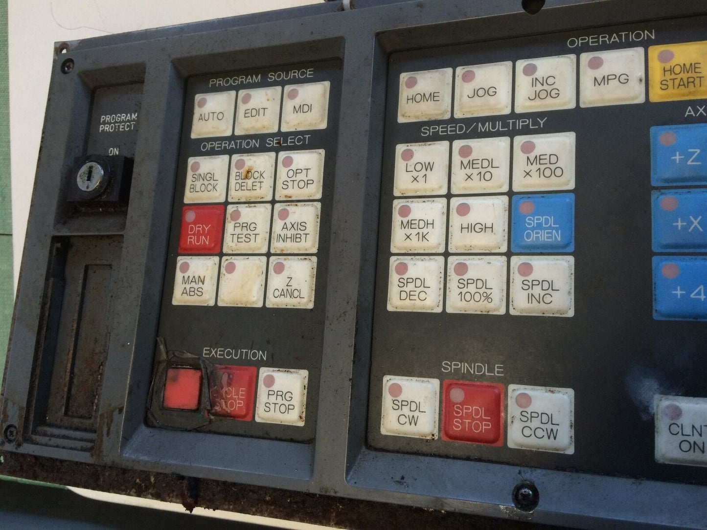 Fanuc A16b-1310-0380/02B, A02b-0084-C147 Operator Panel A66l-2001-0998,De