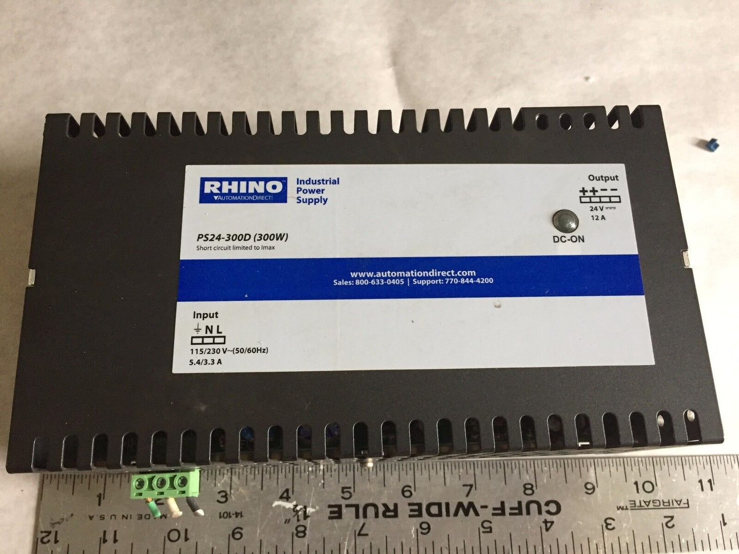 Rhino Ps24-300D (300W) ,48400003 Industrial Power Supply 24Vdc/12A,Ae