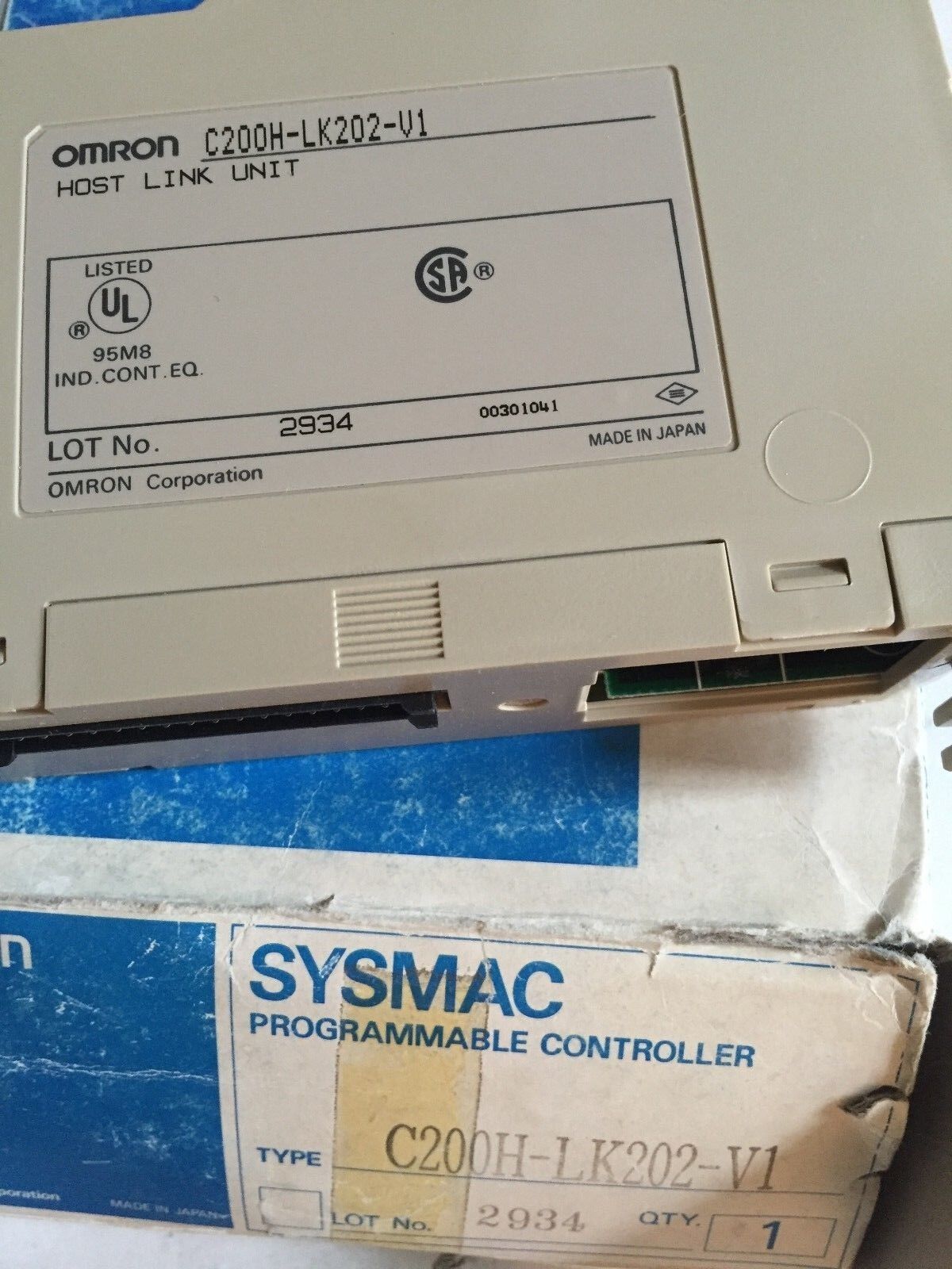Omron C200h-Lk202-V1,Omron C200hlk202v1,Lk202-V1 Communication Link Module,Dd