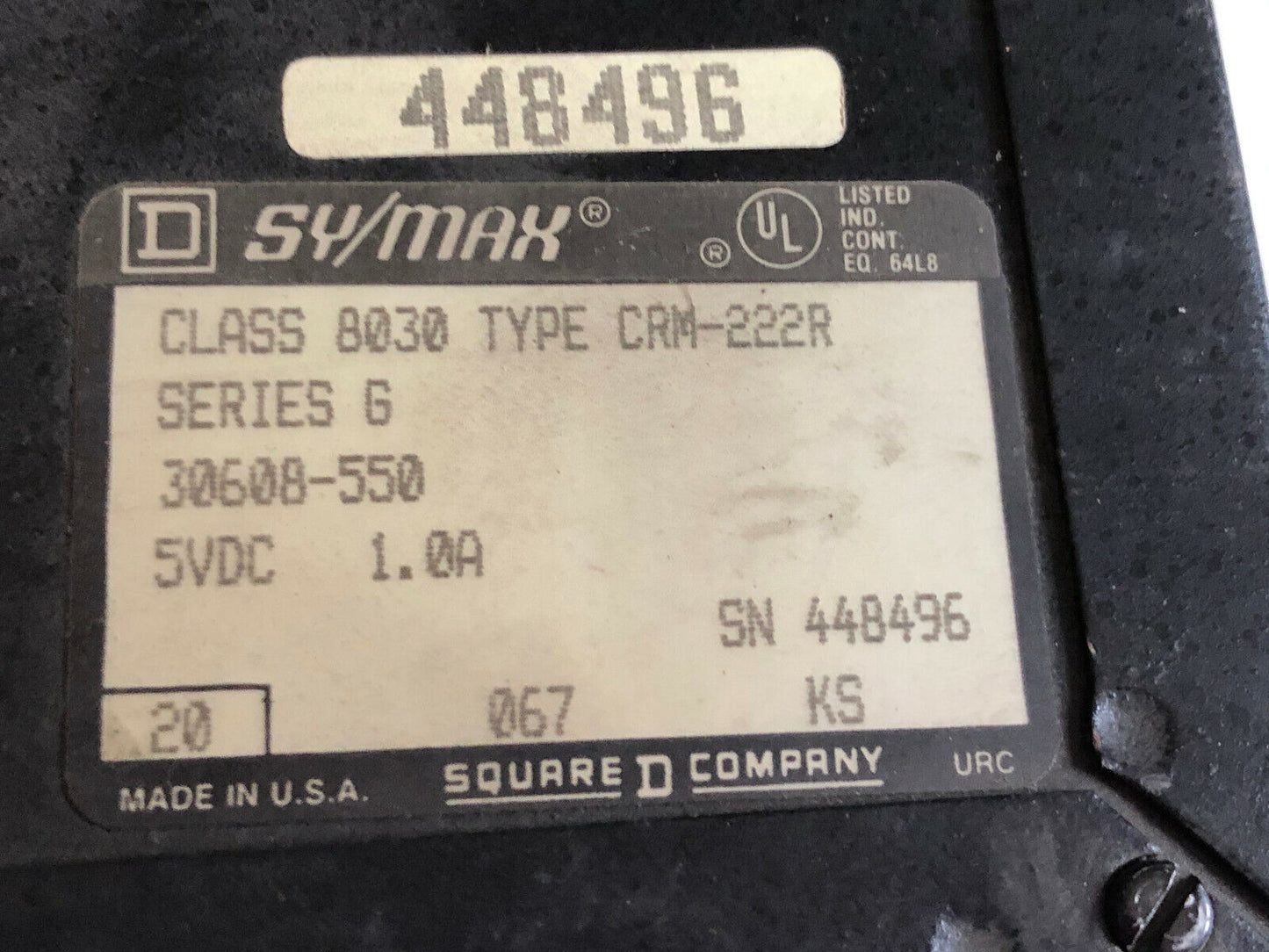 Square-D Class 8030 Type Crm-222 Sy/Max Plc Remote I/O Interface Module,Eg