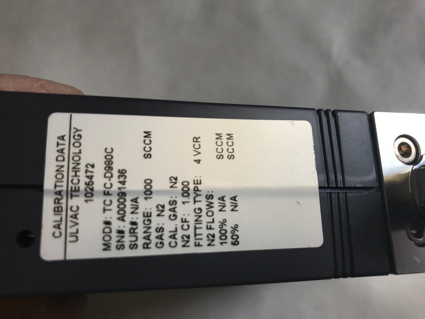 New Aera Tc Fc-D980c Mass Flow Controller Da,Kn069,Sb