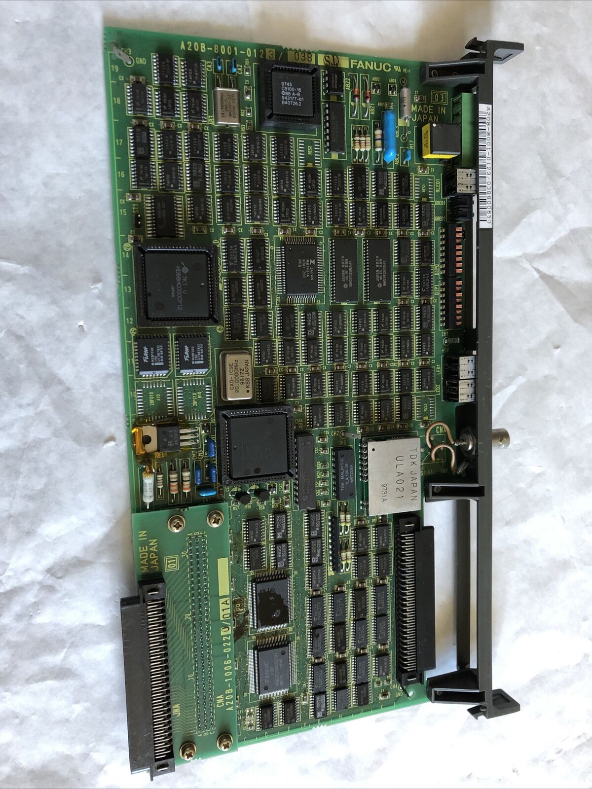 Fanuc A20b-8001-0123/03B,A20b-1006-0220/01A,Fanuc A20b-8001-0123 Board,Eb,Ea
