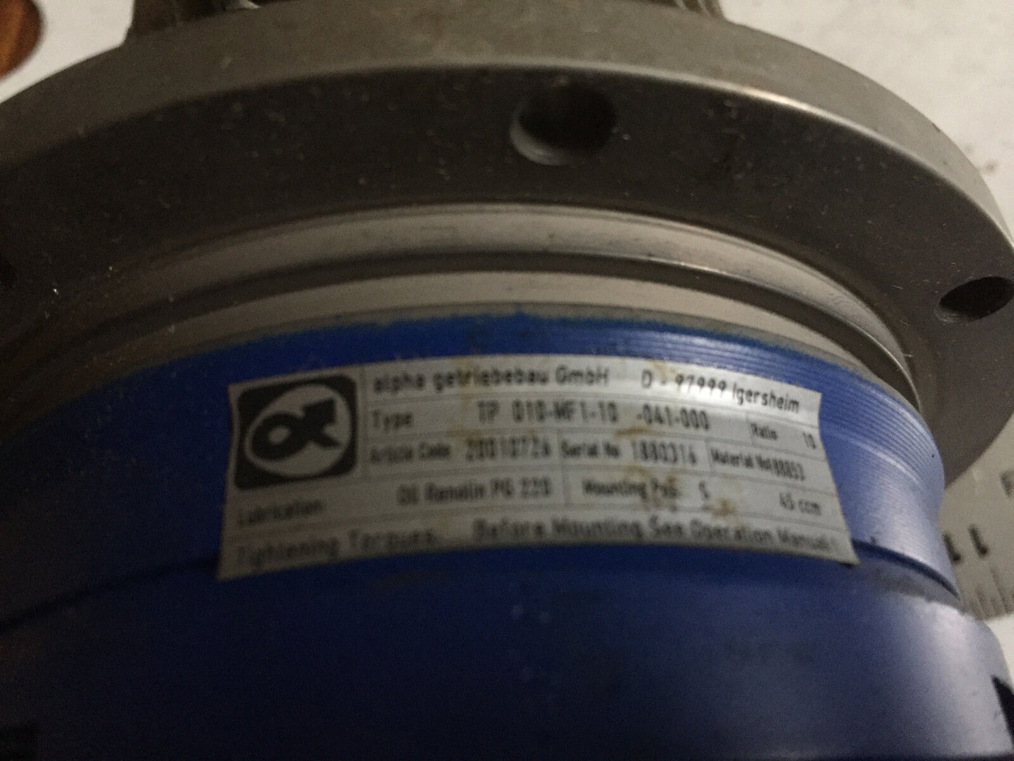 Alpha Tp 010-Mf1-10-041-000,S-20002939-F Gear Box, Ratio: 10 (A Little Noisy),Ec