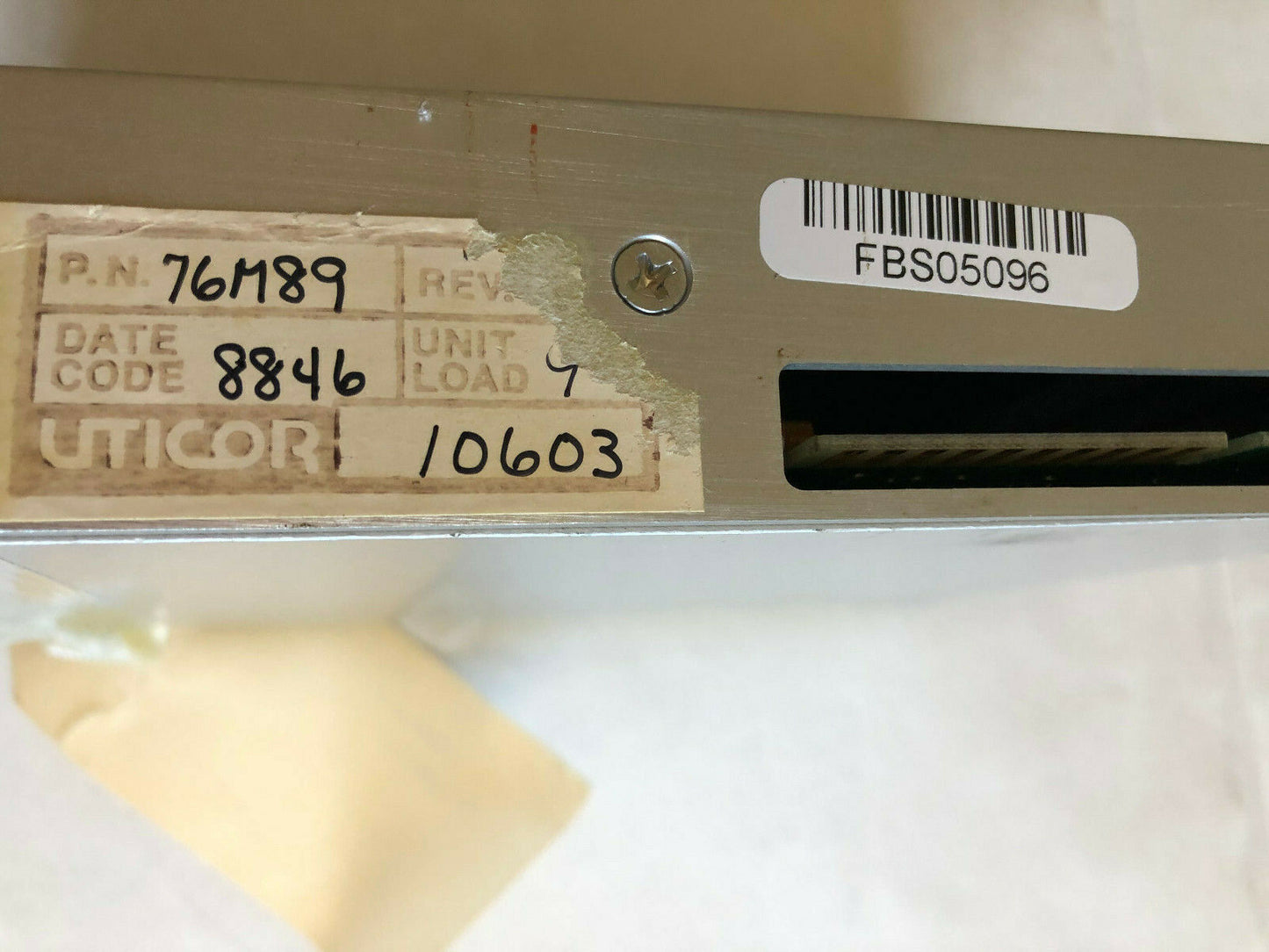 Uticor Technology 76M89 Four Channel Analog Input,Cf