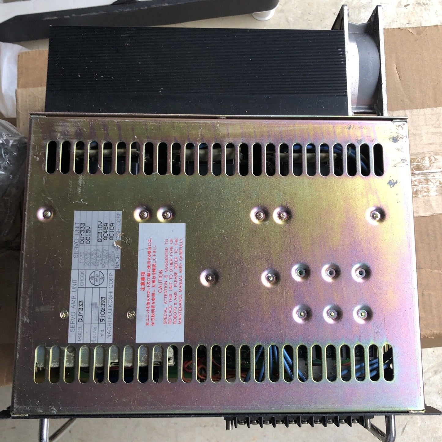 Nachi Fujikoshi Duy333,Vorg-35,Icr34426,9102093,Duy 333,Dc15v Servo Unit,Av