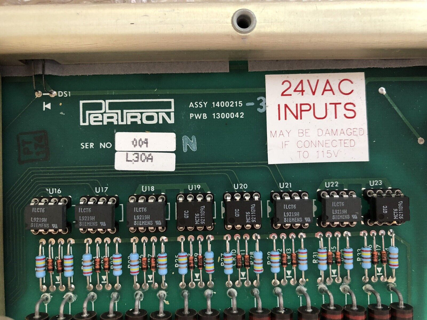 Pertron 1400215-3,Pwb 1300042 1400215 24Vac Input/Output Distribution Board,Dk