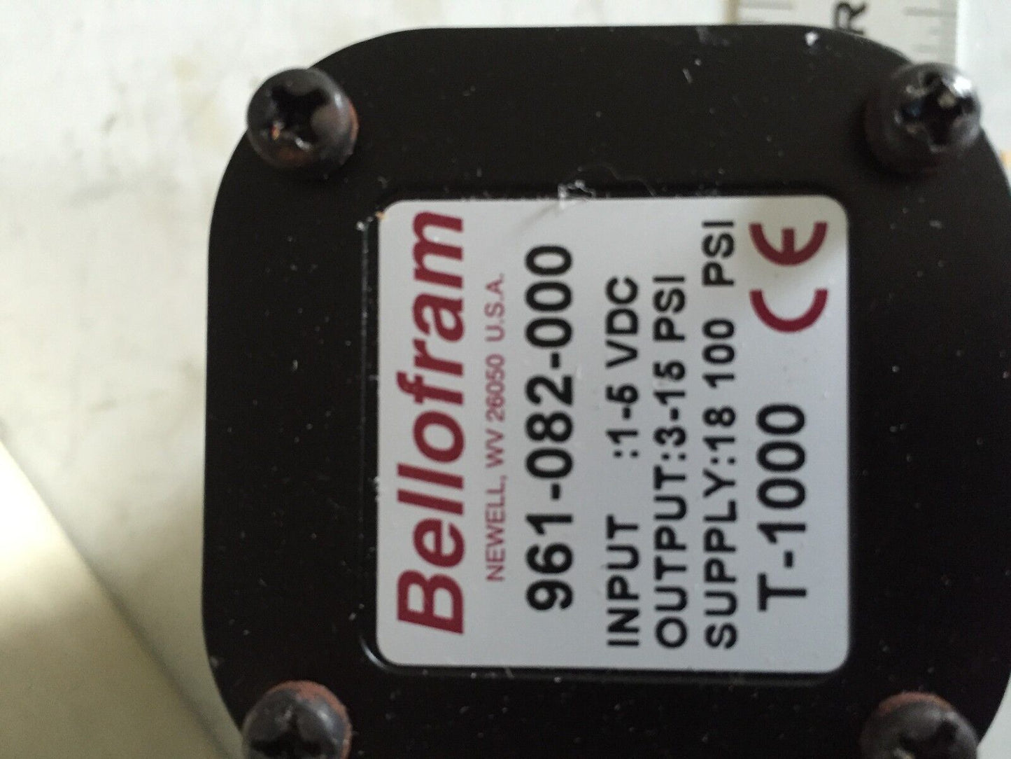 New Bellofram 961-082-000,T-1000 Motor Marsh Transducer 1000E/P,Sm