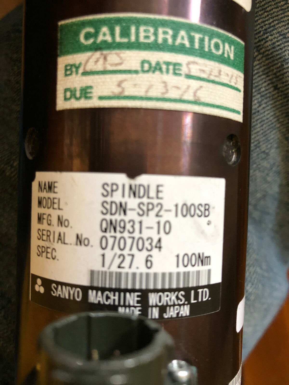 Sanyo Sdn-Sp2-100Sb Nutrunner,Sdn-St2-100A,Sdn-Sp2-100-Sb,Qn931-10,Df