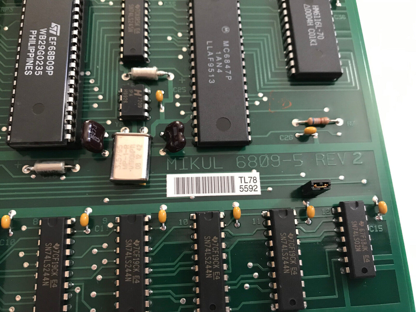 Mikul 6809-5 Rev 2 Oven Cpu Pcb Circuit Board 15153-1084,St