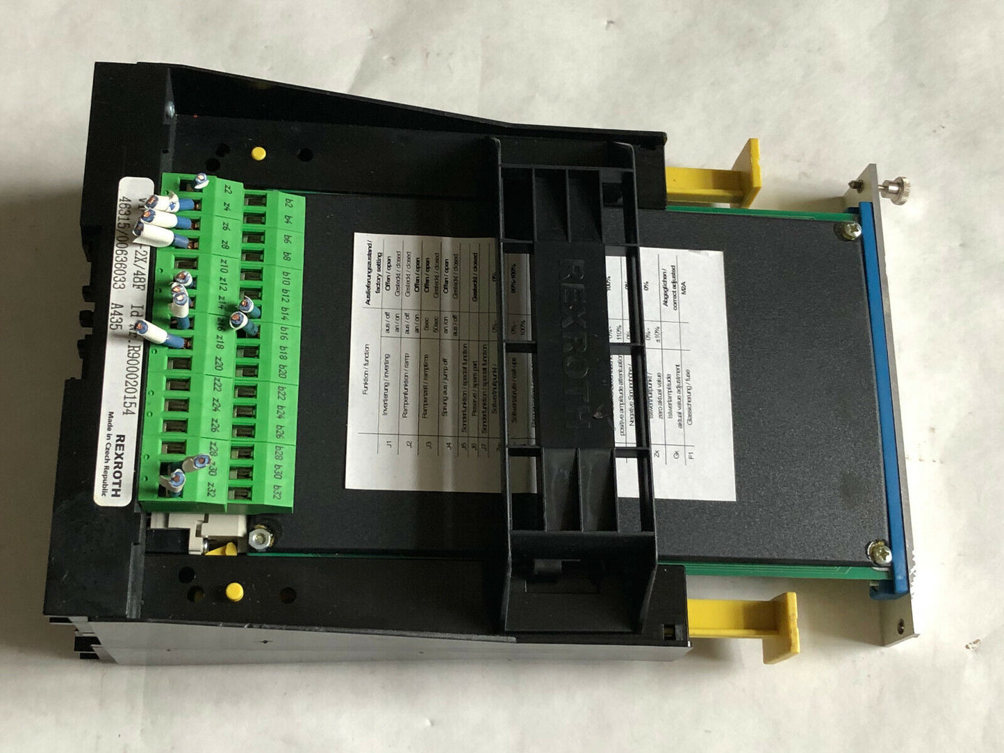Rexroth Vrpa2-1 Analog Hydraulic Amplifier Proportional,Vt3002-2X/48F,En
