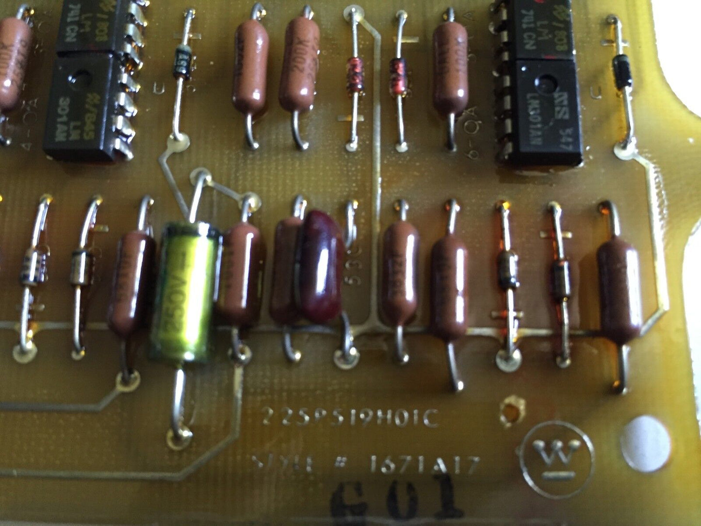 Westinghouse 225P519h01c,Style 1671A17,Rg/Gpg/01 Pc Board,Ea