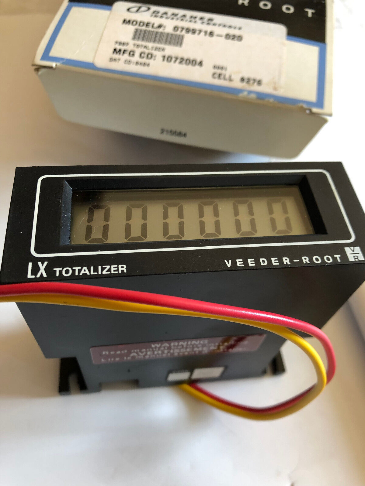 New Dahner Controls Veeder-Root Form 799716-020 Lx Totalizer Lcd Display,Cu