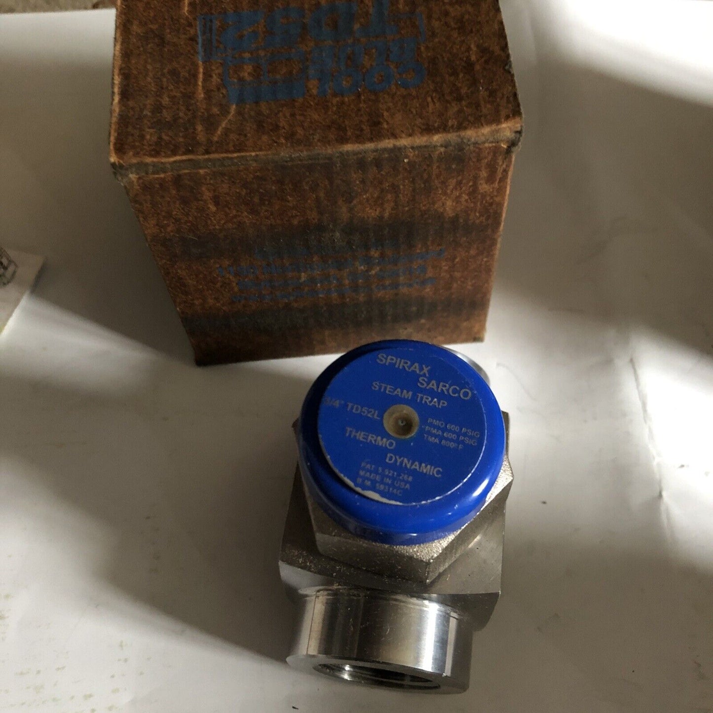 3/4" Npt Spirax Sarco Td52l,B.M. 59314C Cool-Blue Thermo-Dynamic Steam Trap,Bo