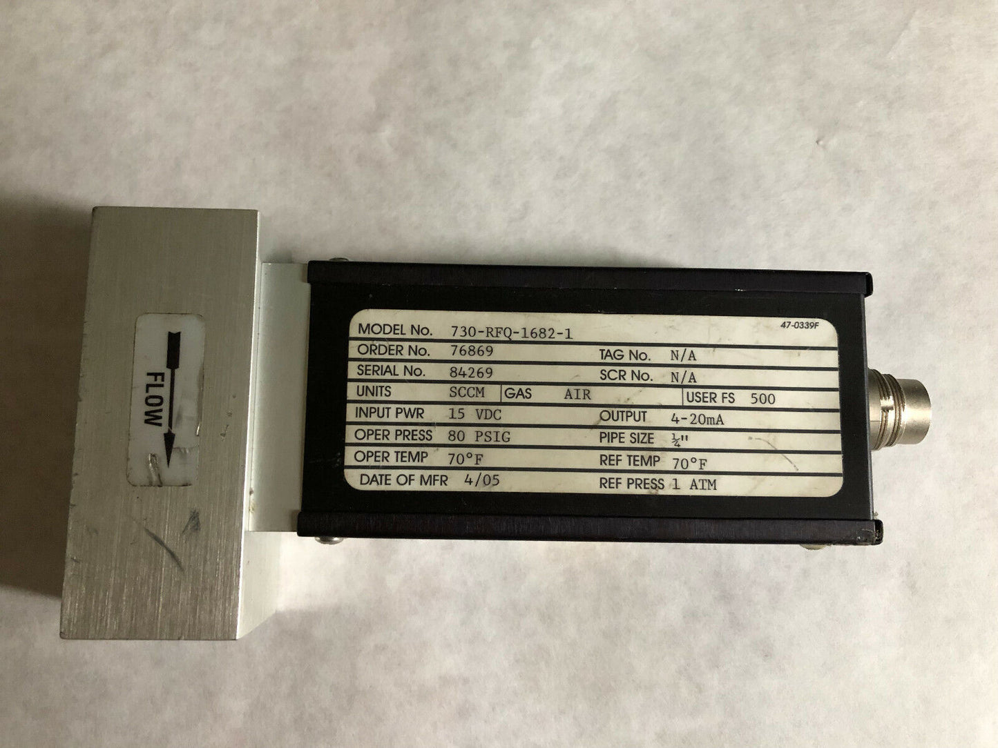 Sierra 730-Rfq-1682-1 Flow Meter 730-Rfq-1682-1,76869,,Aa,Sk