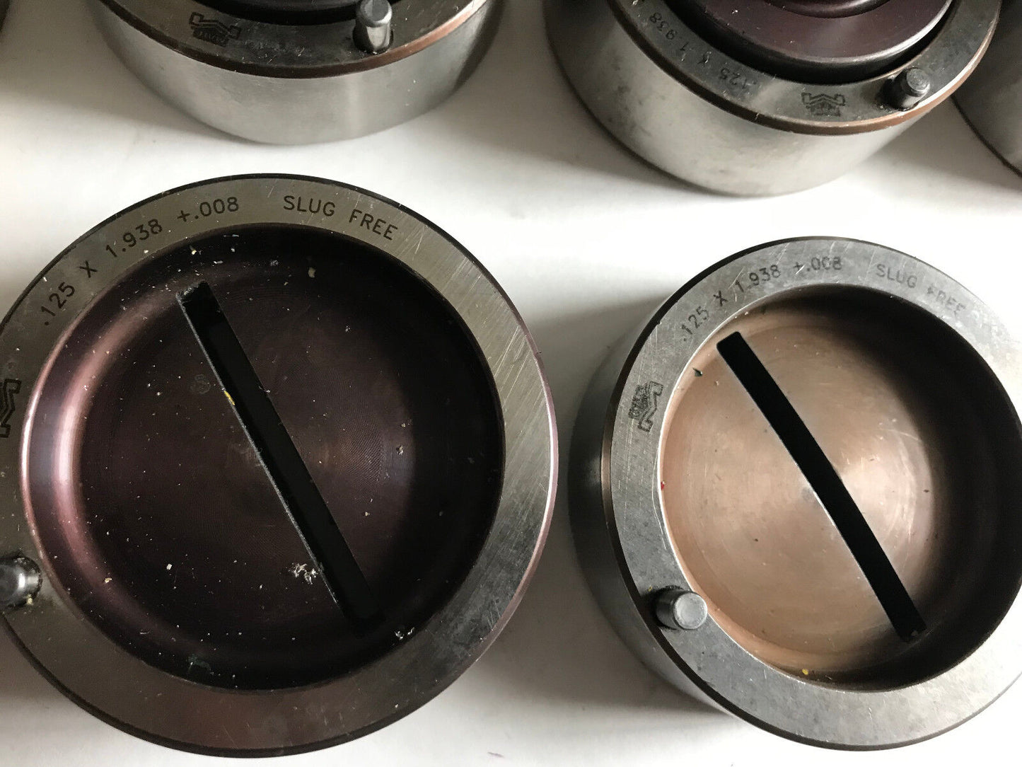 Lot 6 Mixed Sets Wilson Mate Turret Punch Die .125 X 1.938,.125" X 1.938+.016,Si