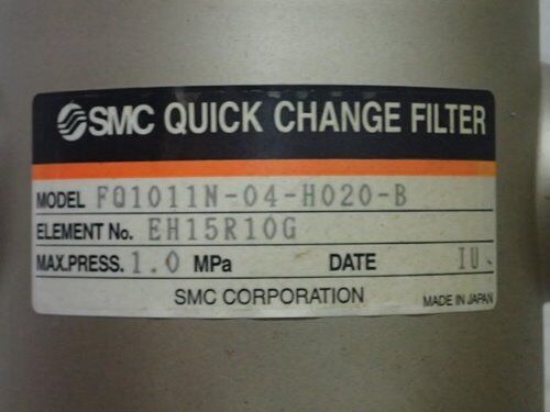 New Smc Fq1011n-04-H020-B ,Smc Quick Change Filter 1.0Mpa,Smc Eh15r10g,Tn