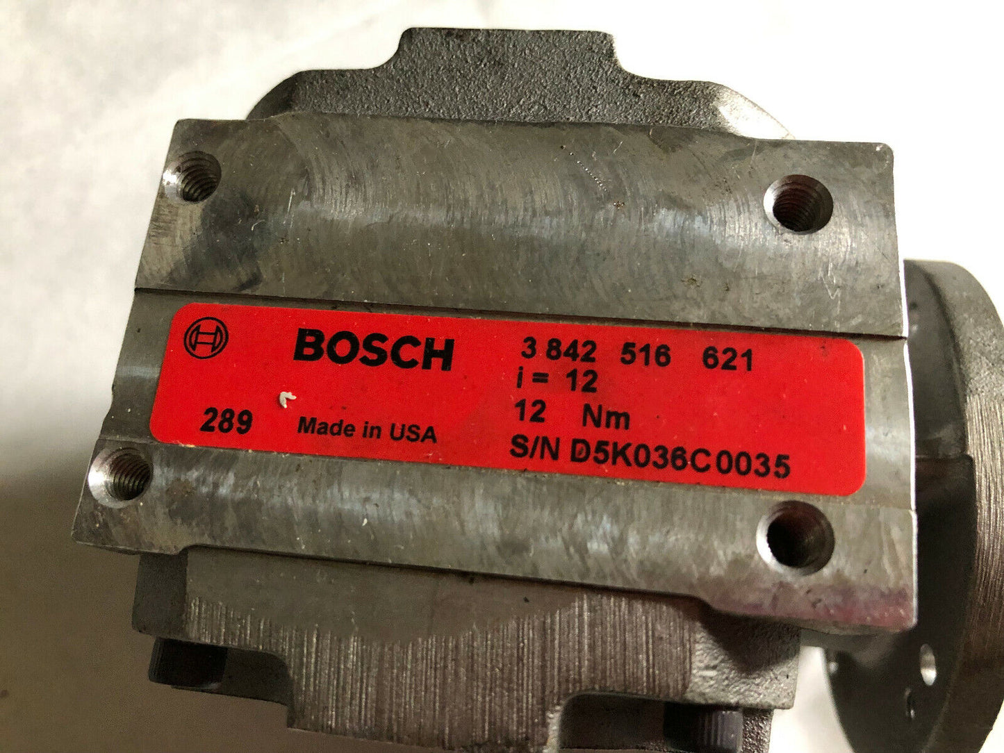 Bosch 3-842-516-621 Conveyor Drive Gear Reducer, 12:1 Ratio,3 842 516 621,Se