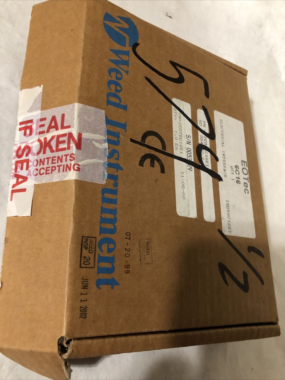 Weed 170142 Electrical Interface Module Rs-485 Db-9, Ze0t6c16ei,Eotec 6C16,Fc