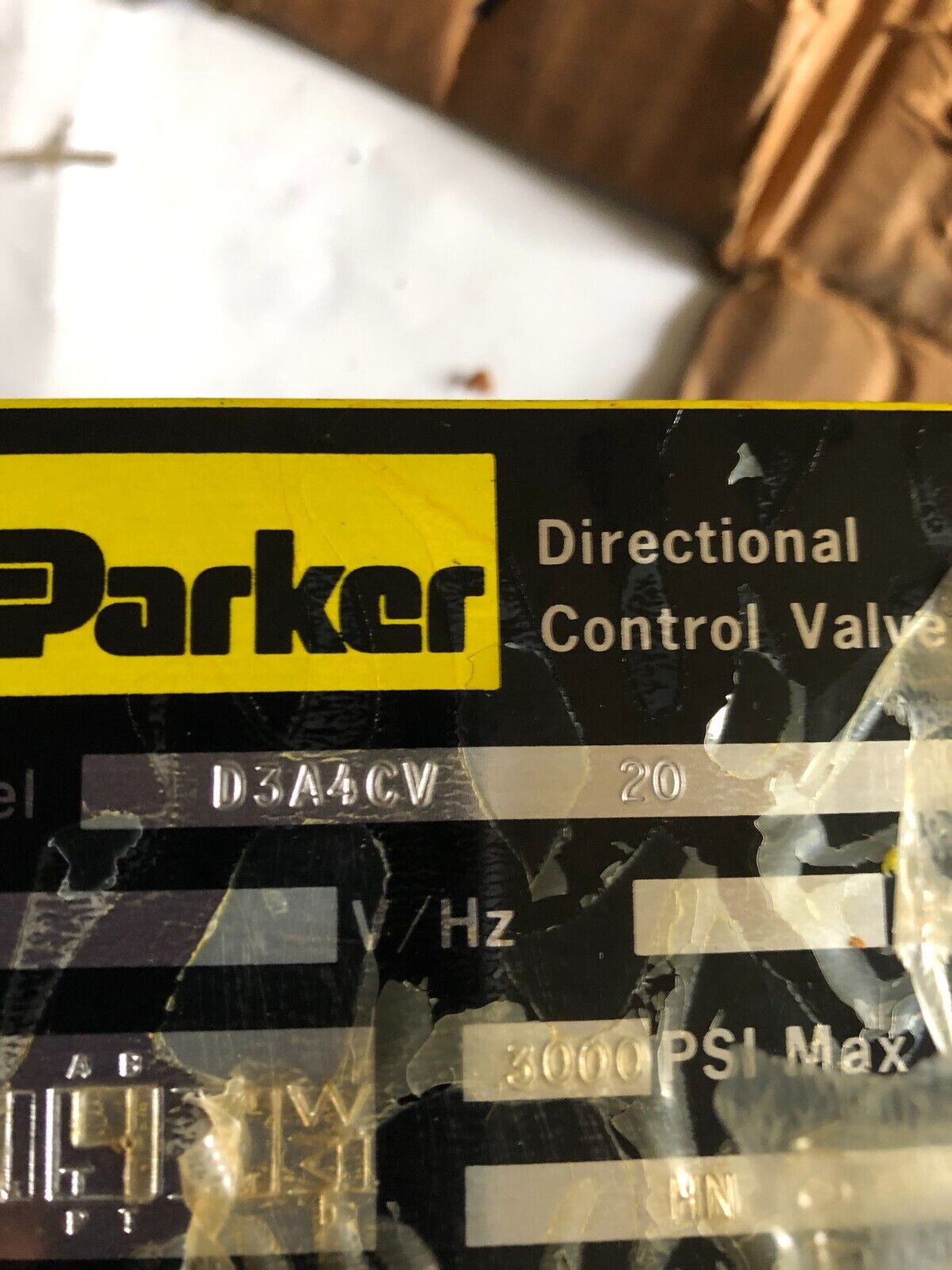 New Parker Hannifin D3a4cv 20 High Performance Directional Control Valve,Ak