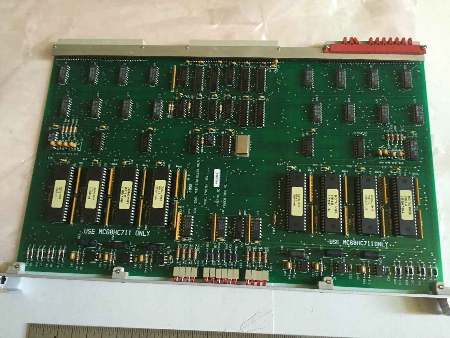 Rockwell E78872-1 Intl Corp Controller G96 Digital Inker Controller,Mc68hc711,Ee
