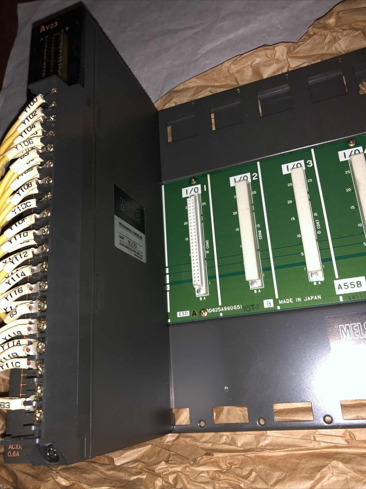 Mitsubishi Ay23 Melsec Triac Plc Expansion Rack A55b,Esd A Bd625a960g51,Ed