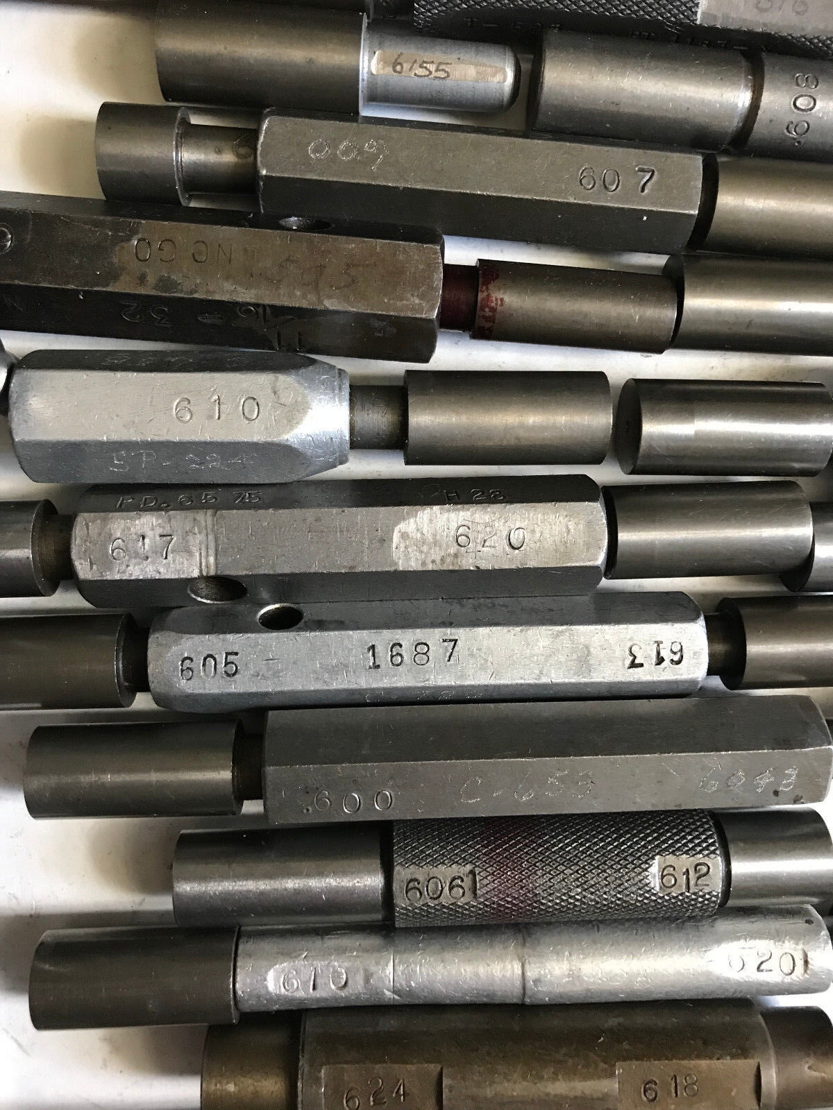Lot The Pipe Machinery Go No Go Plug Gage .614,.616,.607,.608,.605,.600,.620,E