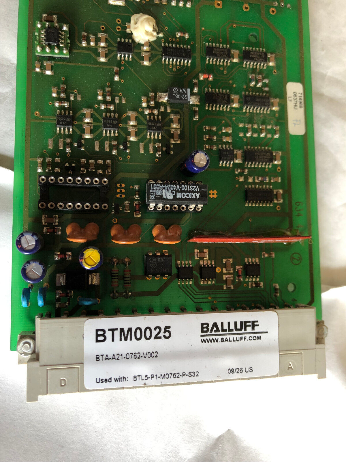 Balluff Bta-A21-0762-V002,Btm0025 Analog Processor Card,Cw,Ak