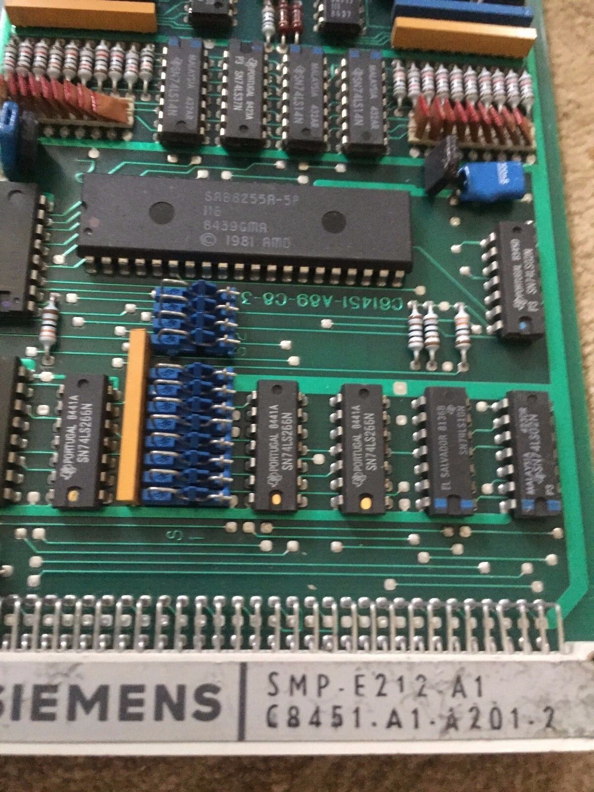 Siemens C8451-A1-A201-2,Smp-E212-A1 Parallel Output W/20 Opto Coupler,Bu
