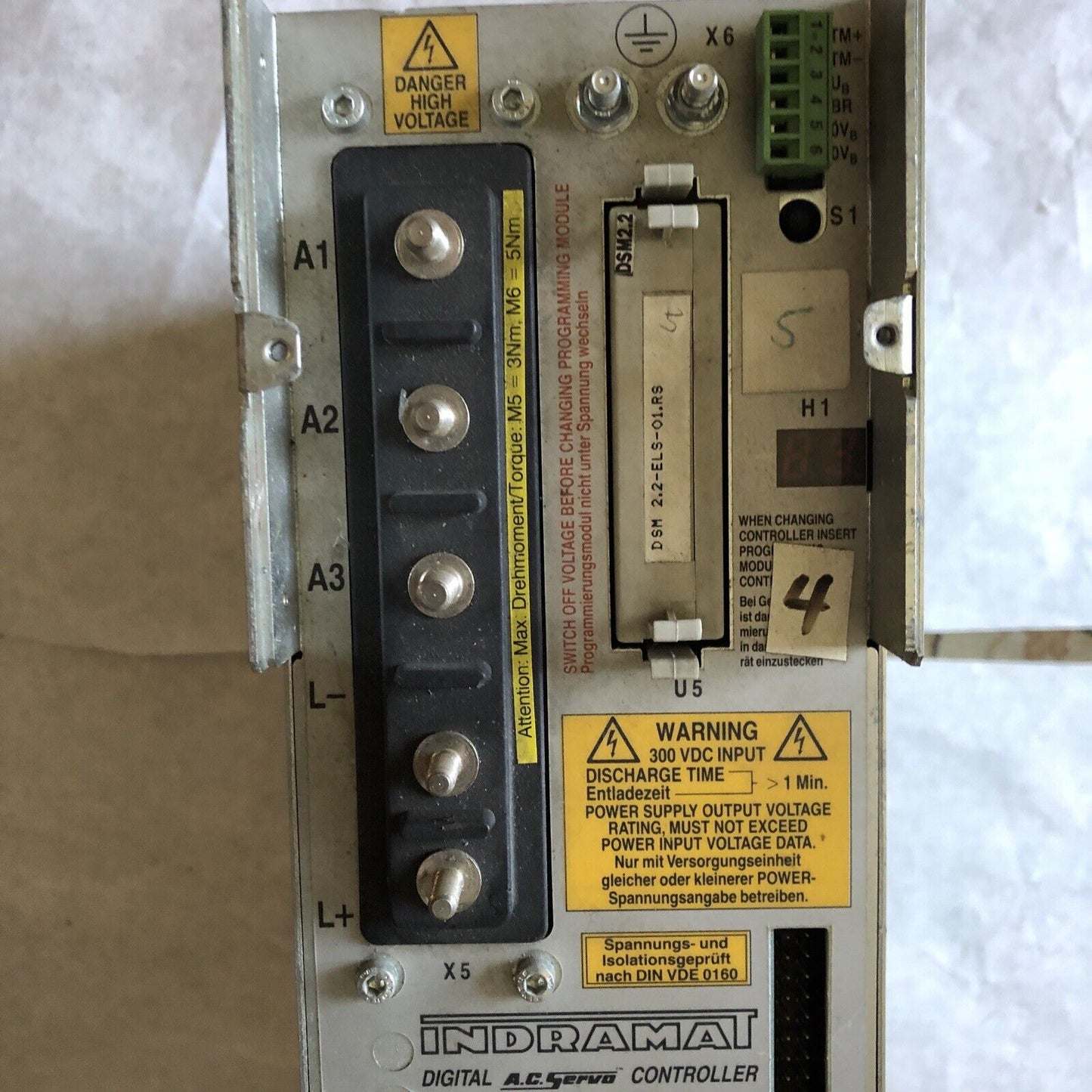 Indramat Dds 2,2-W05-B,Dds 2.2-W05-B Dds022w015be1201,Dds 02.2-W015-Be12,15A,Bd