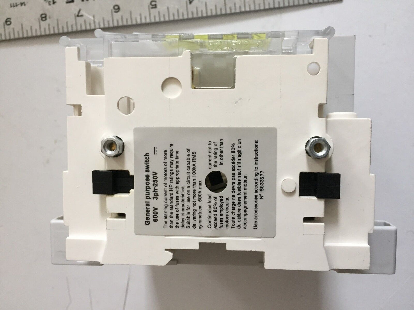 New Socomec Fuserbloc Cc30a / 38603003 Switch 30 Amp, 600V,Cc30a/38603003,Am