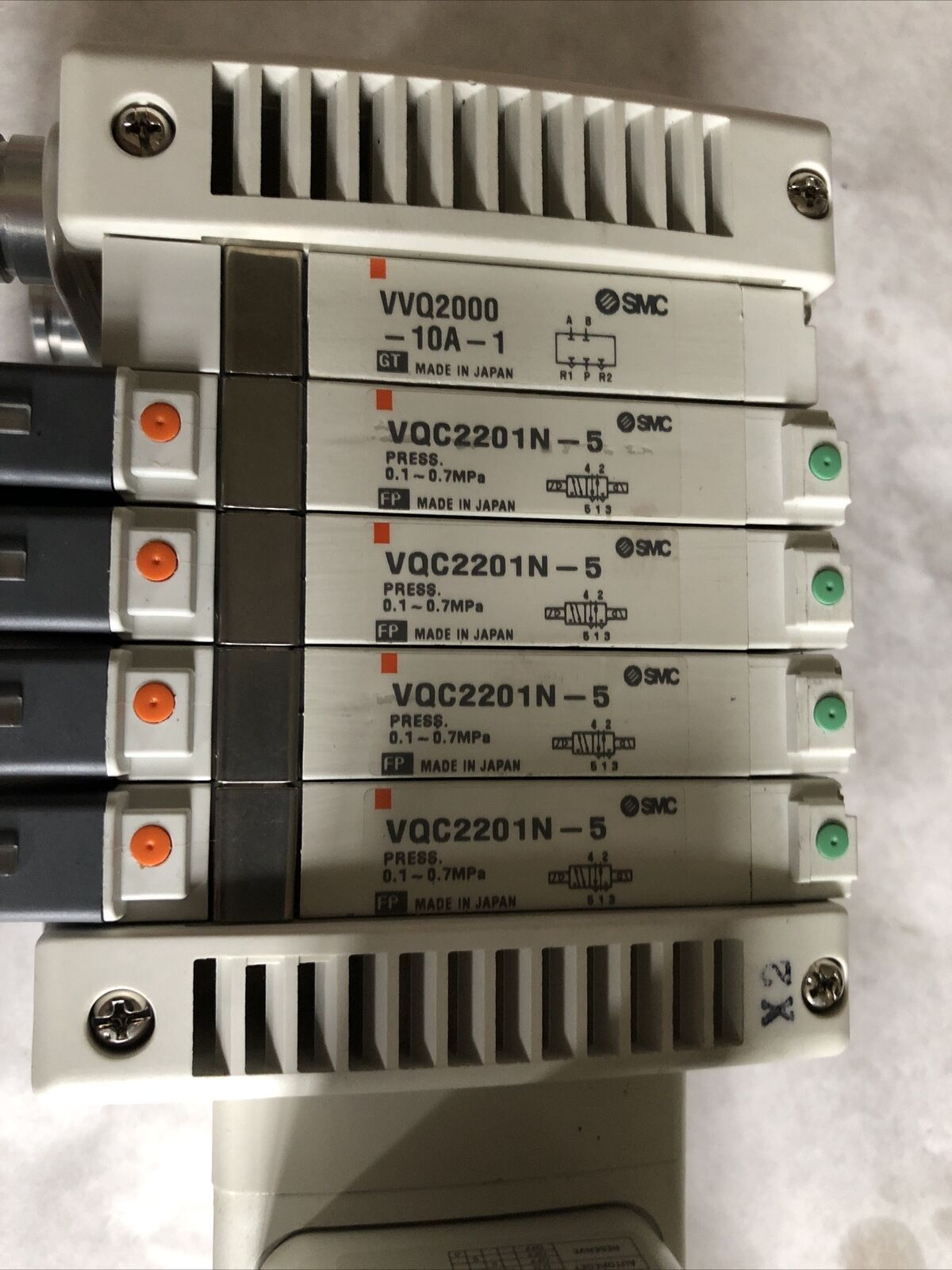 Smc Us2984-40,Ex230-Sdn1,Ex230-Cb2,Vqc2201n-5 Pneumatic Manifold Valve,Bc