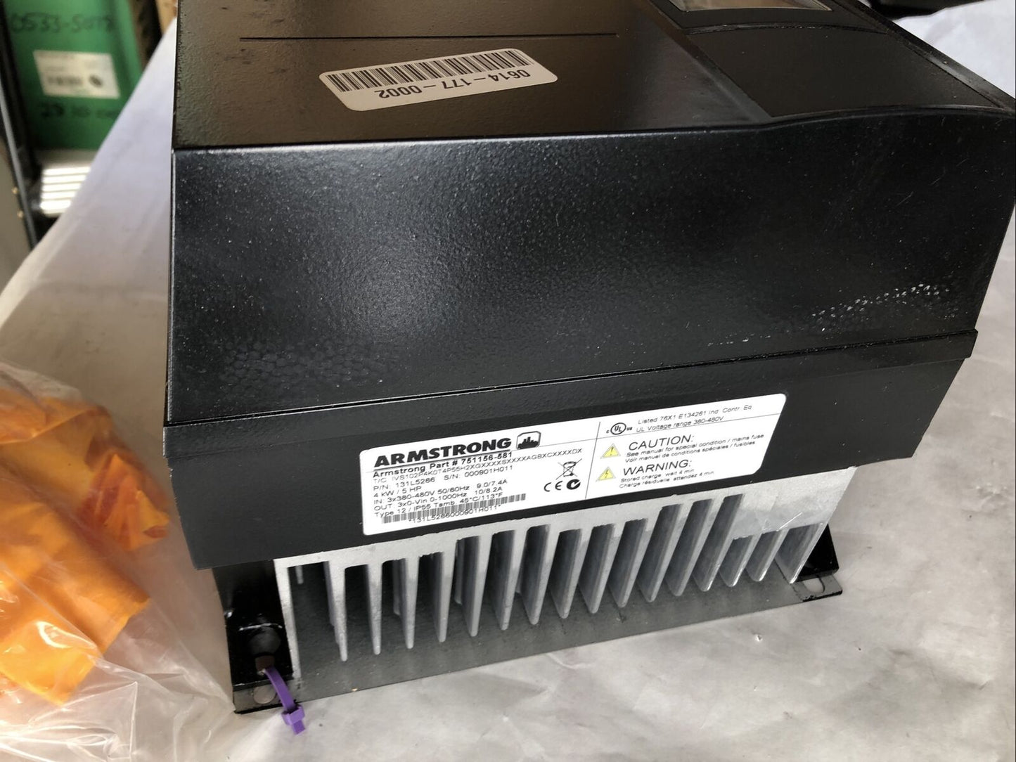 Armstrong 131L5266,Ivs,Ivs102pk0t4p55h Variable Ac Drive,751156-581,4Kw/5Hp,Fe