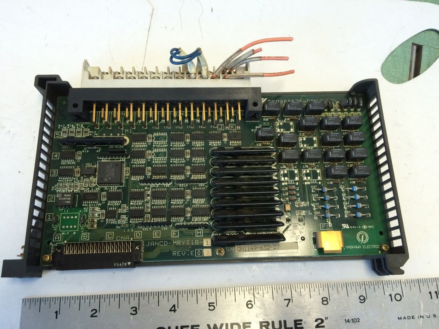 Yaskawa Electric Jancd-Mry01b1 Rev. E02, Df9200676-D0n Pc Board,Ch