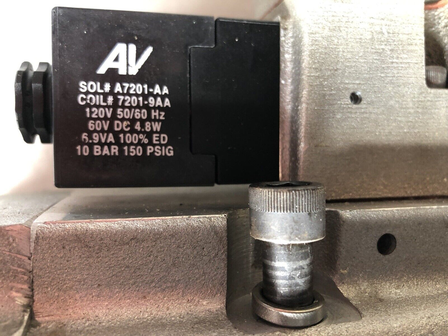 New Automatic Valve 407B12s3s3-Aa4 Av Weather-Proof Solenoid A7201-Aa,120V,Aj,Ev