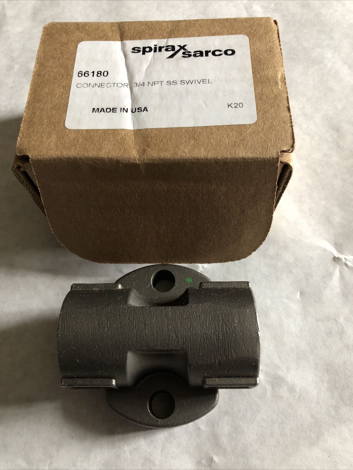 Spirax Sarco 3/4 Npt,A351 Cf8, Utd52l Ss Swivel Connector,Spirax 66180,Sv,Am